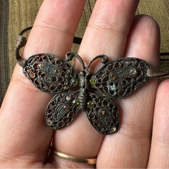 Vintage Butterfly Choker - Picture 1 of 7